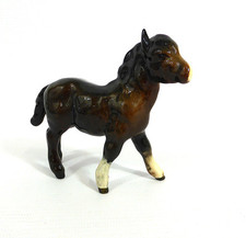 Vintage Beswick Glazed Porcelain 'Shetland Pony' 1034 Figurine