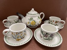 Portmeirion Botanical Garden Tea Pot And 4 X Cup Set