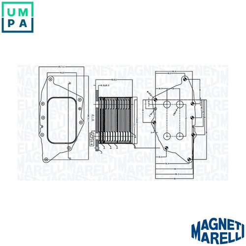 Oil cooler engine - oil,