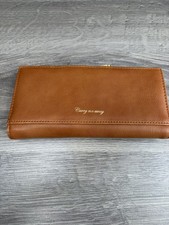 NICA 100% Tan PU Leather Purse