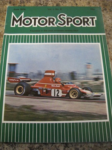 Motor sport jun 1974 - motor,