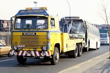 RECOVERY TOW TRUCK PHOTO SCANIA LORRY PHOTOGRAPH GREEN LINE COACH PICTURE 902ME