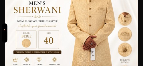 Men sherwani size - men’s,