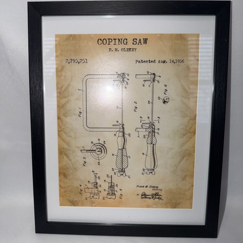 Coping saw patent print - saw,