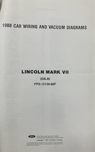 1988 lincoln mark vii - mark,