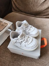 A14 Nike Air Force 1 Crib Bootie Baby White Unisex Shoes Sneakers SIZE UK 2.5