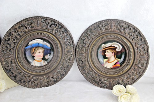 Pair french metal embossed - pair,