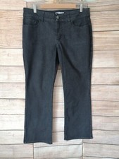 Riders LEE Womens Jeans Bootcut Cotton Blend Stretch Denim Size 16-18 Black 