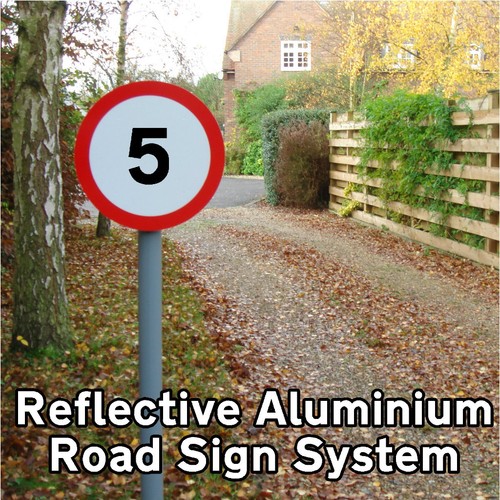Reflective metal road standard - reflective,
