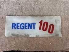 Vintage regent glass Petrol Pump Sign Old Garage Avery hardoll 598 101 insert 