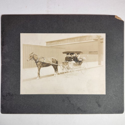 Antique photo horse drawn - photo,