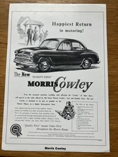 Original Vintage Magazine Advert For Morris Oxford Series II And Morris Cowley