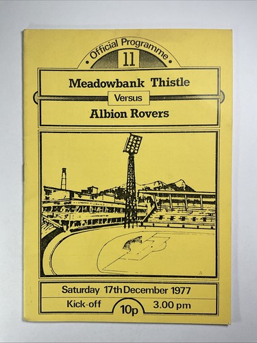 Meadowbank thistle albion - thistle, v
