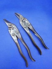 VINTAGE Wiss M1 & M2 Tin Metal Snips~ Cutters ~MADE IN USA~ Both 10” snips