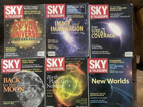 Sky telescope magazine lot - telescope,