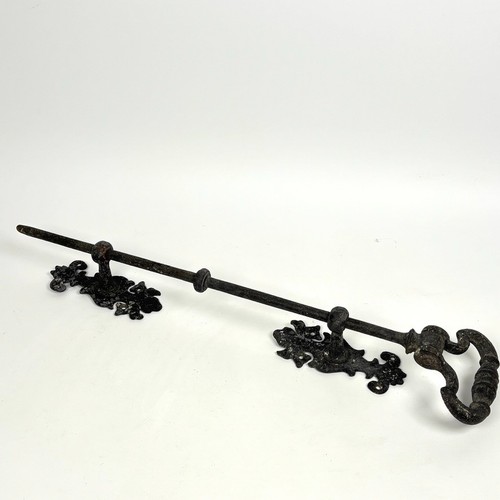 Victorian iron door bell - door,