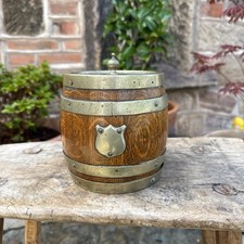 Vintage Oak & Brass Tea
