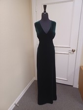 Jasmine Bridesmaid, Formal, Prom Dresses, size 22, Color Hunter Green & Latte
