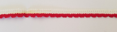 Vintage doll trim yardage red - yardage,