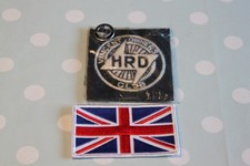 VINCENT HRD OWNERS CLUB - MOTORCYCLE - PIN BADGE + SEW ON PATCHES - RARE 1980s