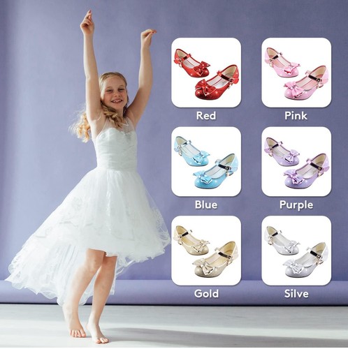 Girls blue sparkly dress shoes - girls,