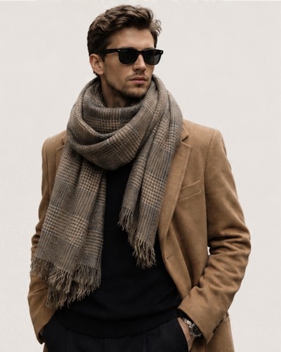 Zara oversized plaid shawl - oversized,