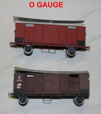 Kit built O gauge wagons (2) of the FS. Parts missing