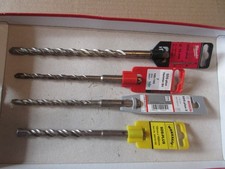 Selection.(4) SDS Plus Hammer drill bits.new other preowned,BoschHellerWorksafe