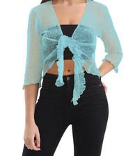 Women's Open Front Tie Up