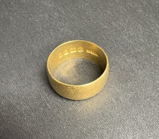 22ct Gold Wedding Band, Fully