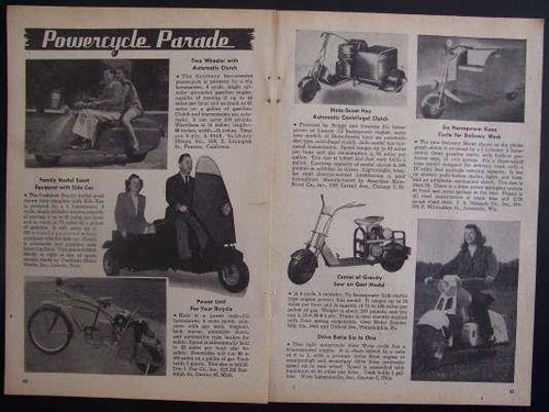 Motor scooters 1947 cushman - scooters,