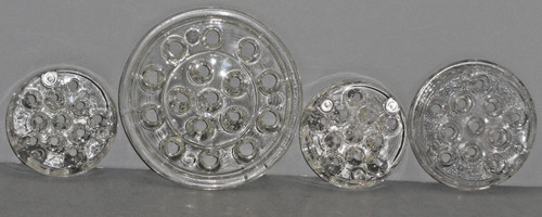 Vintage clear glass flower - 4,