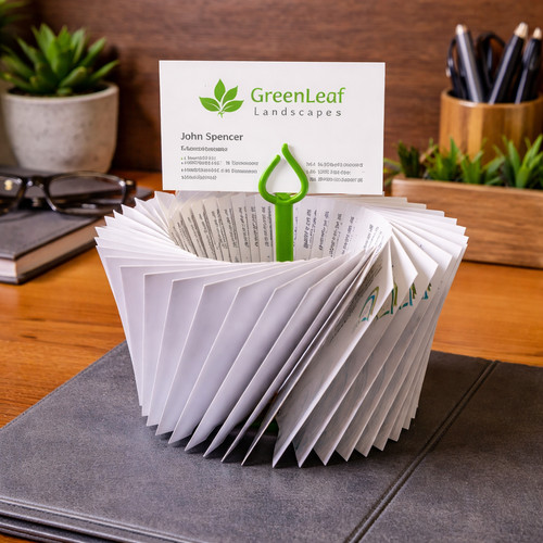 Rotating business card holder - business,