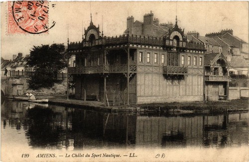 Old postcard amiens - old,