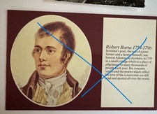 Robert Burns   postcard 