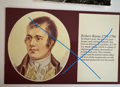 Robert burns postcard - postcard,