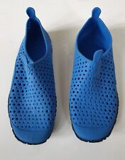 KIDS SPEEDO JELLY BEACH AQUA SHOES BLUE/BLACK – TOE TO HEEL APPROX 23CM G COND