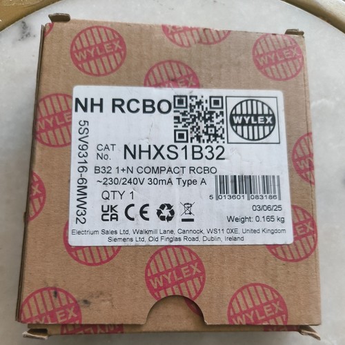 Wylex 32amp miniature rcbo - miniature,