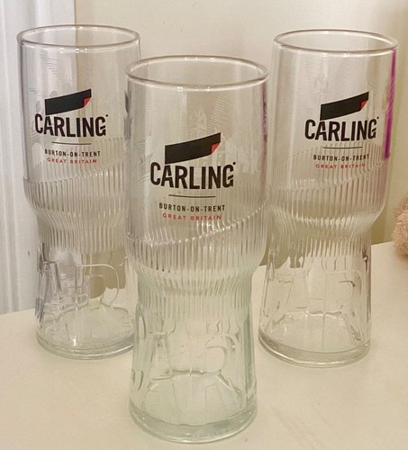 Carling pint glasses 3 - carling,
