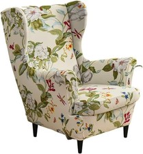 Highdi Wingback Chair Covers 2-Piece Stretch Wing Chair Cover for Armchair, Spri
