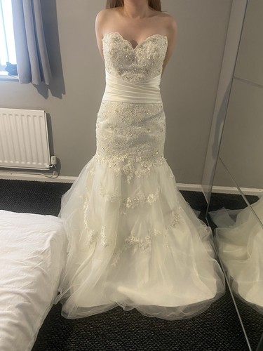 Ivory wedding dress - ivory, size