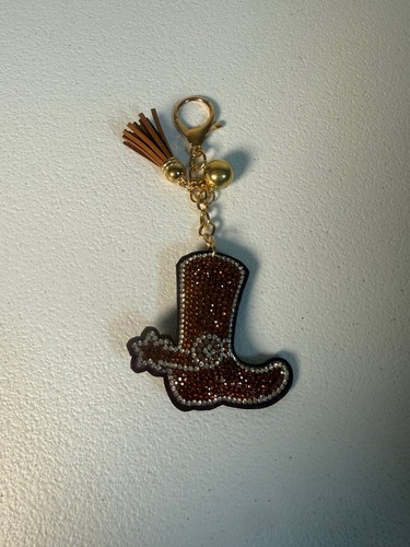 Cowboy boot bag charm - boot,