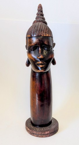 Vintage hand carved african - carved,