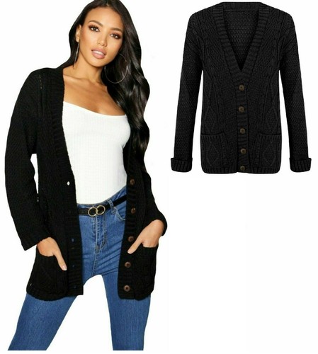 Women chunky cable knit - cable,