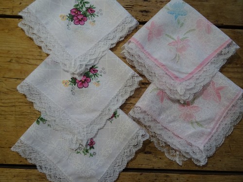 Vintage retro lace edged - 5,