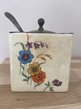 Antique Vintage Coronet Ware Parrot & Company Jam Pot/sugar Pot. 