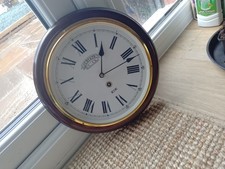 Seiko Wooden Station Wall Clock Preloved 