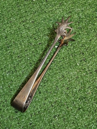 Silver plated sugar tongs - plated,