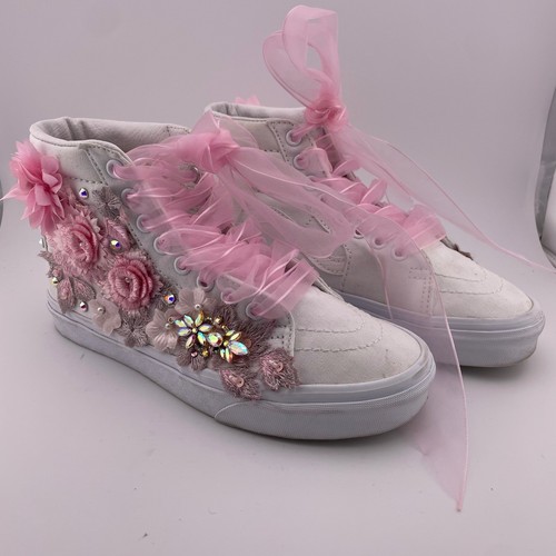 Custom vans sk8 mte white - custom, hi