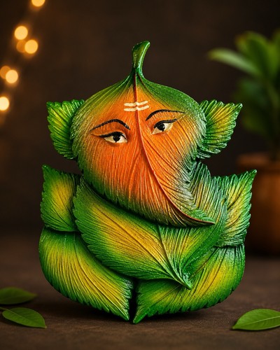 Eco style ganesh - style, leaf